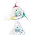 Tri Color Triangle Highlighter w/ Epoxy Dome Imprint